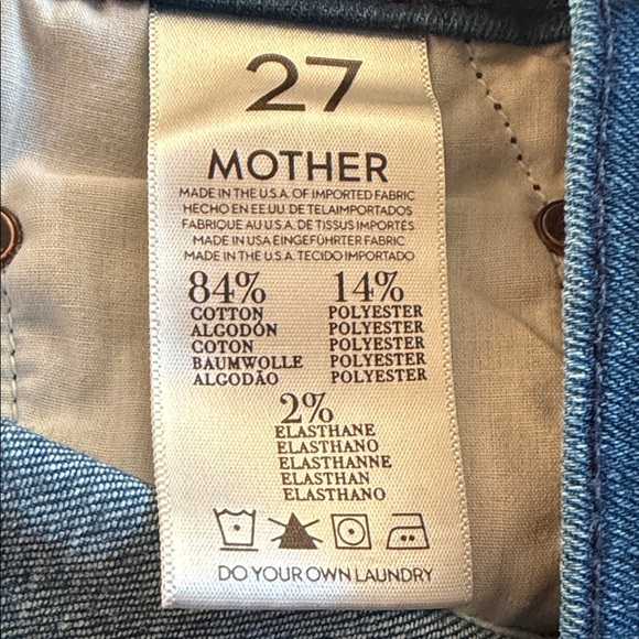 MOTHER Dark Blue Jean Shorts - Picture 2 of 5